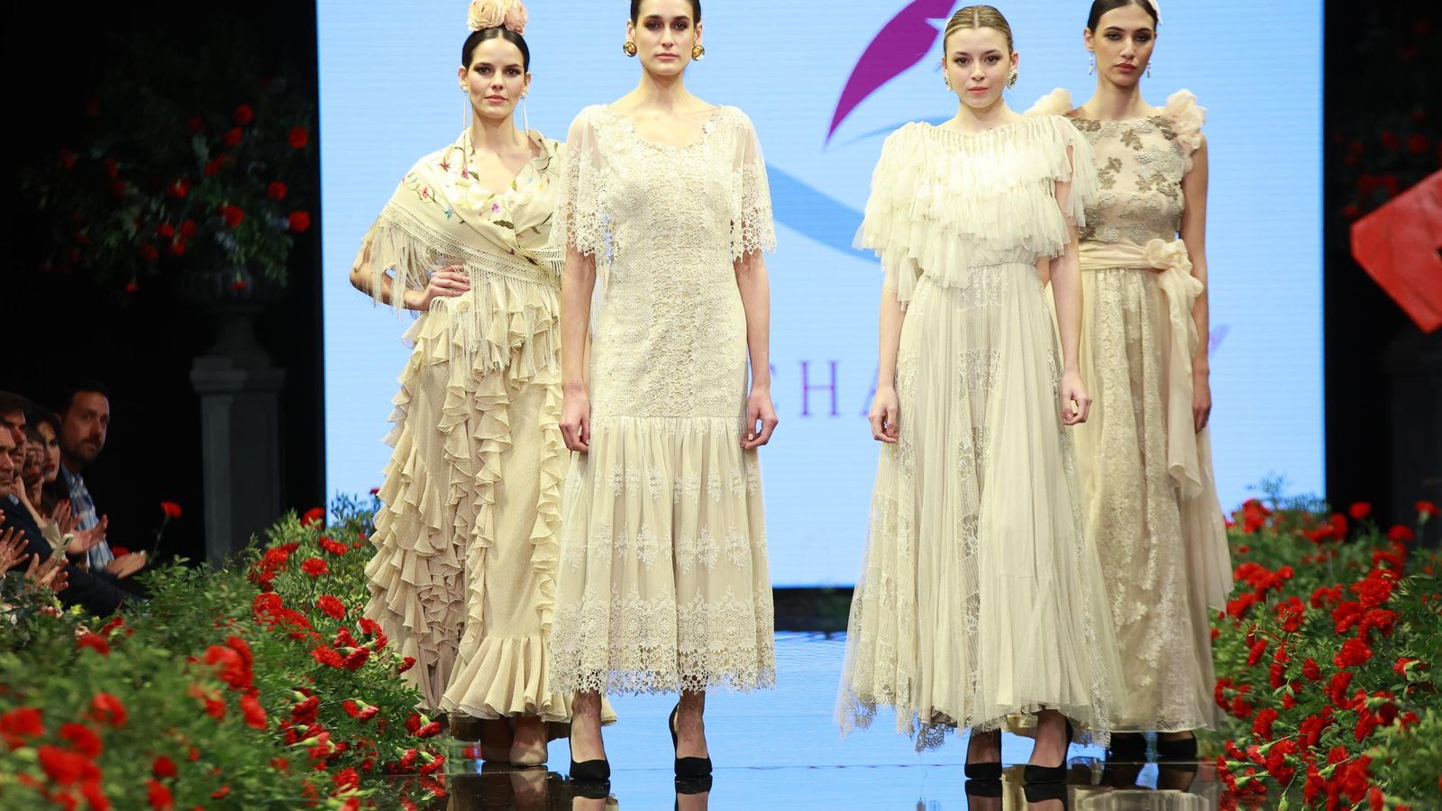 Desfile de Atelier Nuria Chaparro en la Pasarela Flamenca Jerez Tío Pepe 2023.