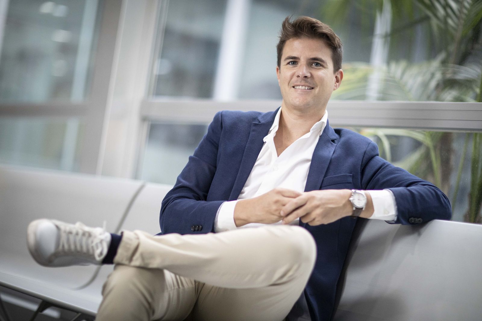 Carlos Álvarez durante la entrevista.