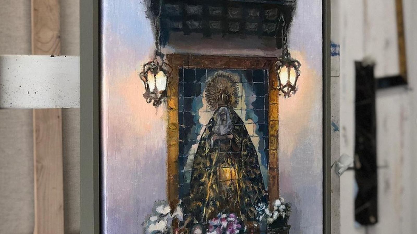 El retablo cerámico de la Virgen de las Penas de la Viña