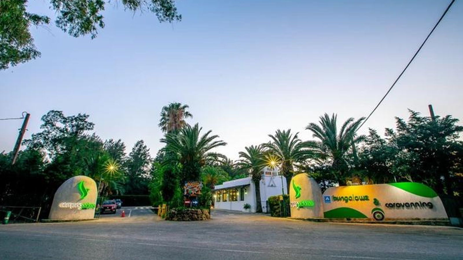 La entrada al camping Paloma