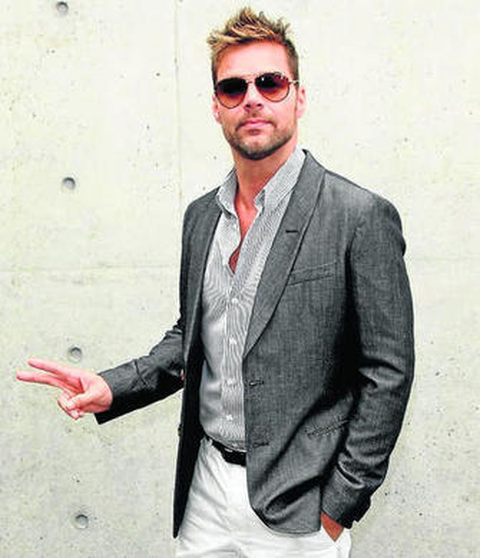 Ricky Martin, en la calle sin llaves y en ropa interior