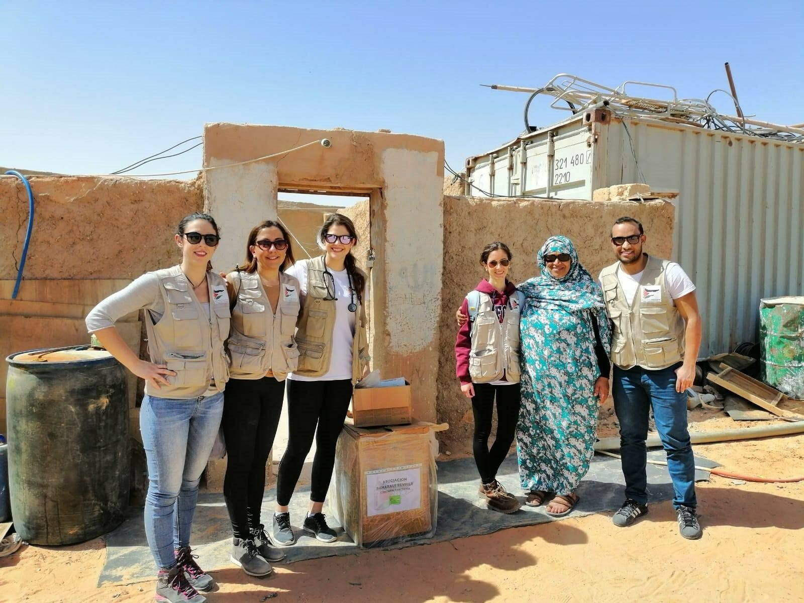 La comisión sanitaria en el campamento de refugiados saharauis.