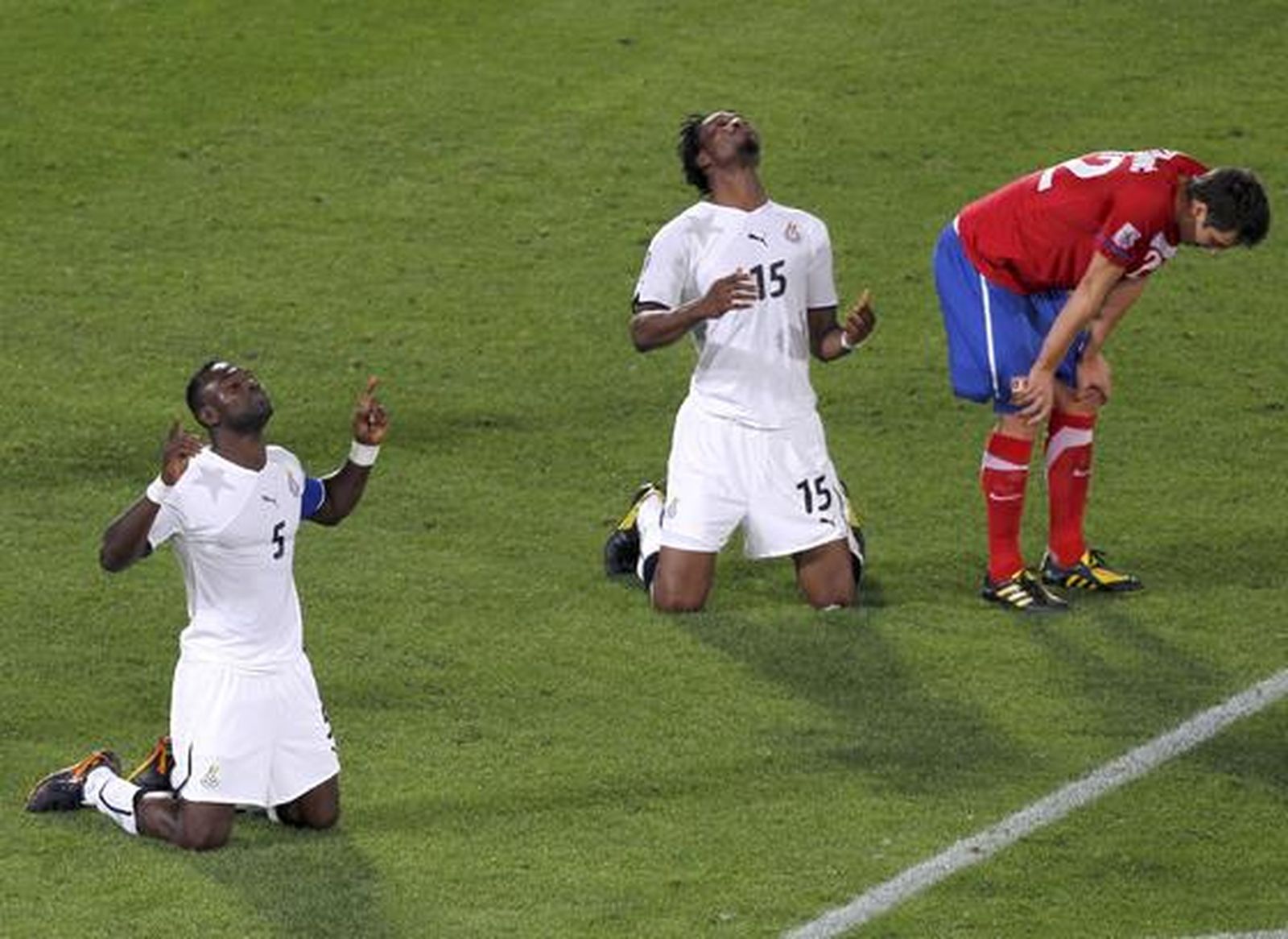 Ghana es la primera selección africana que gana en el Mundial de Sudáfrica. / EFE