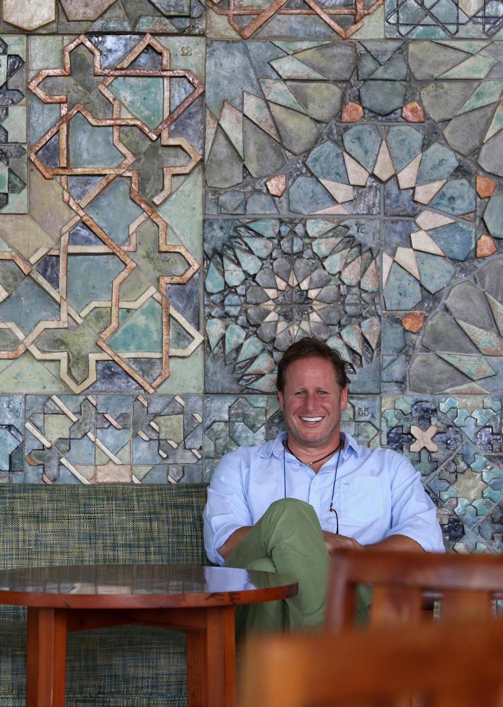 Gerardo Olivares, ayer, en el Parador de Córdoba.