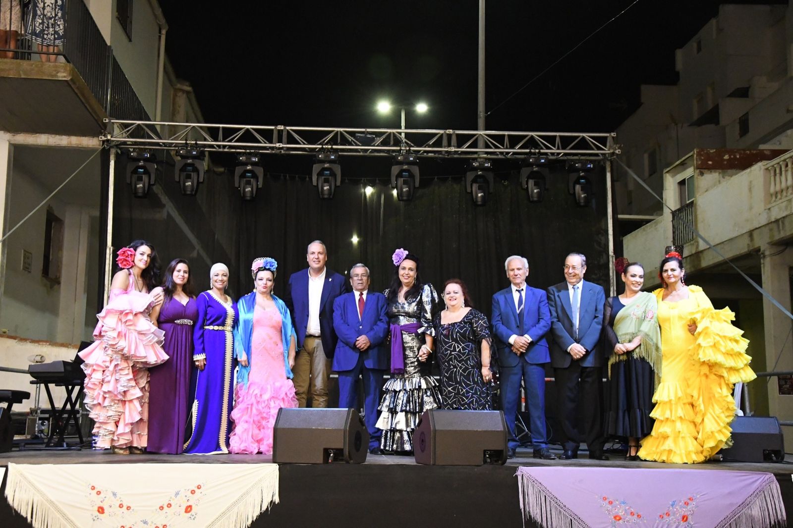 Algunos artistas del Festival de la Copla en San Roque.