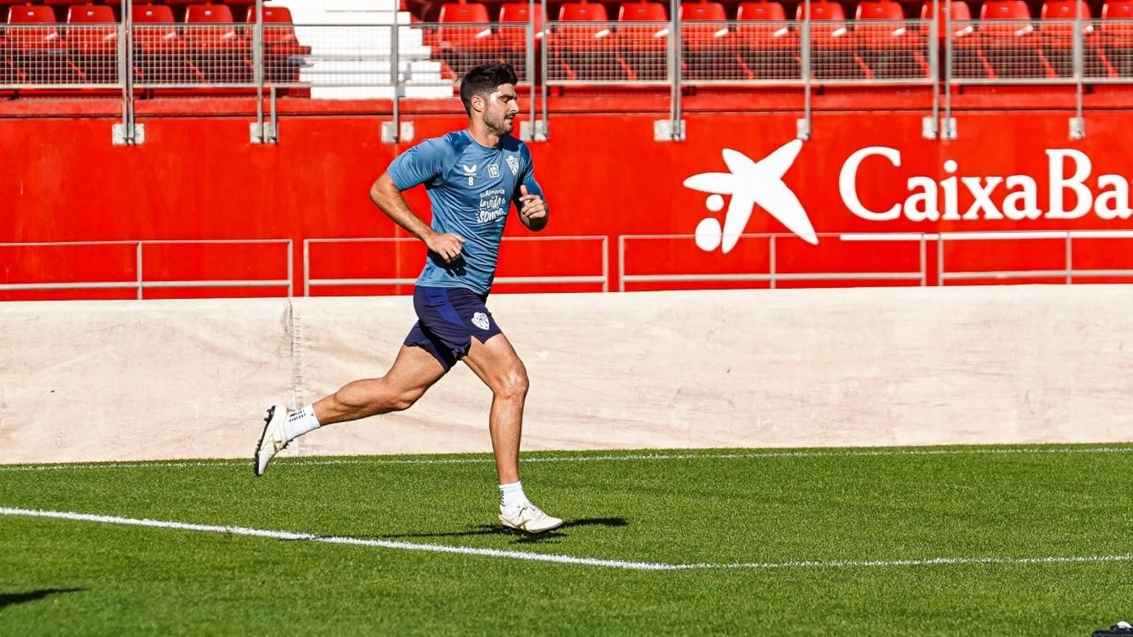 Gonzalo Melero se ha entrenado en solitario durante toda la semana.