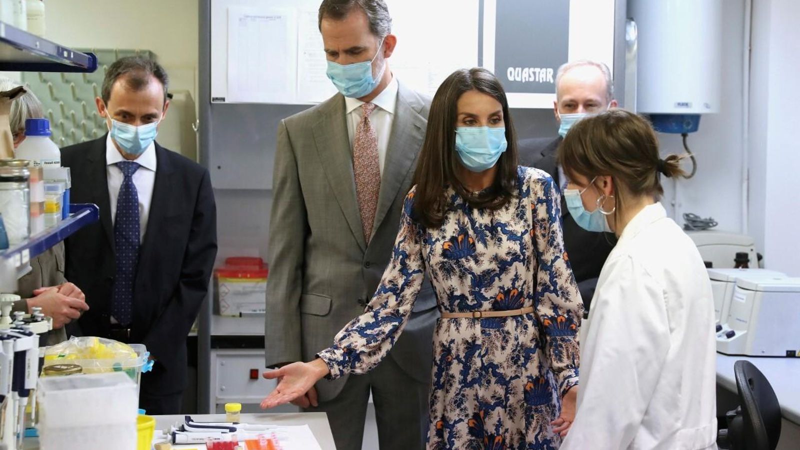 Los Reyes durante la visita de este lunes