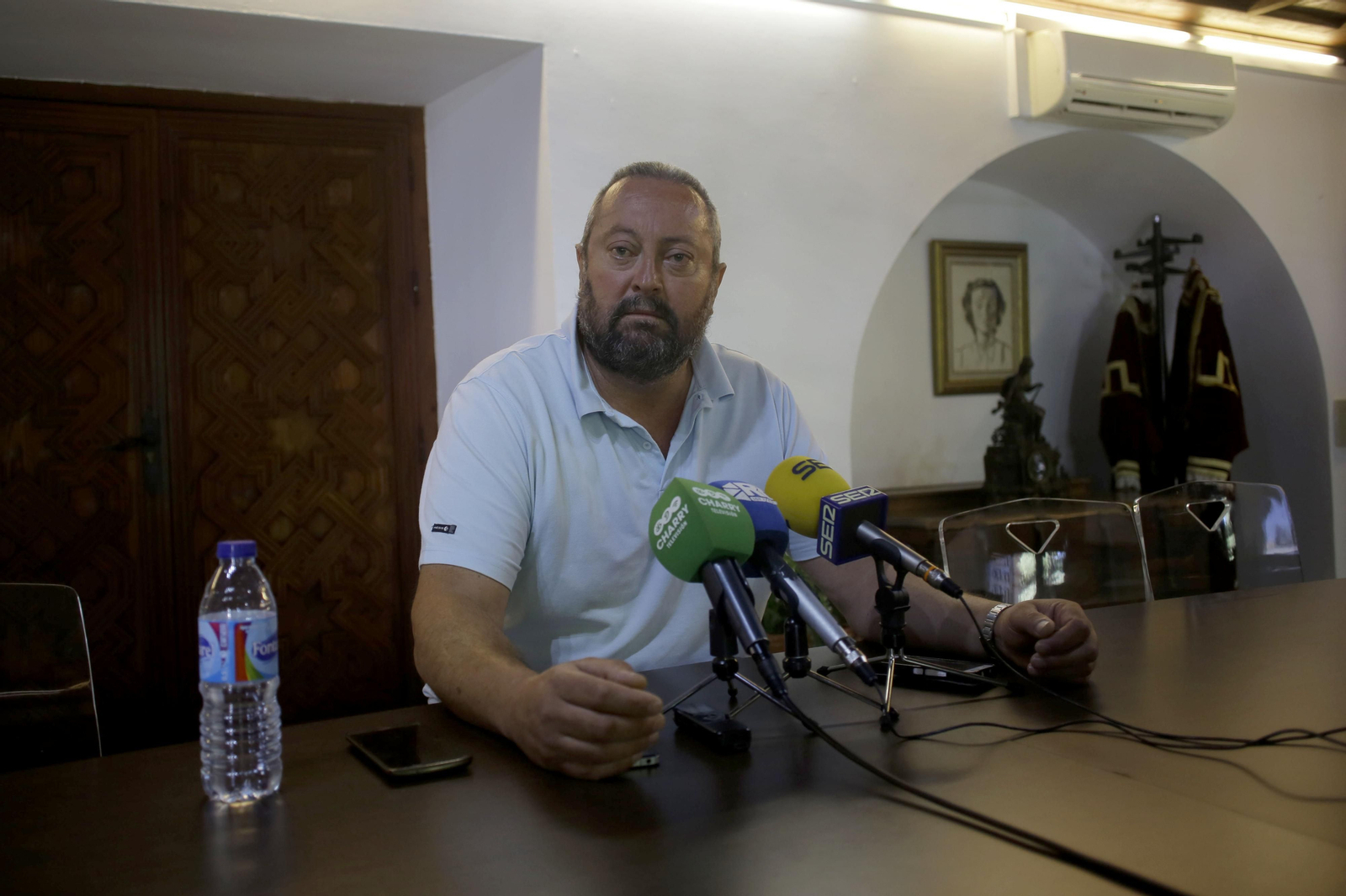 José María Jiménez durante la rueda de prensa en la que comunicó su decisión de dimitir.