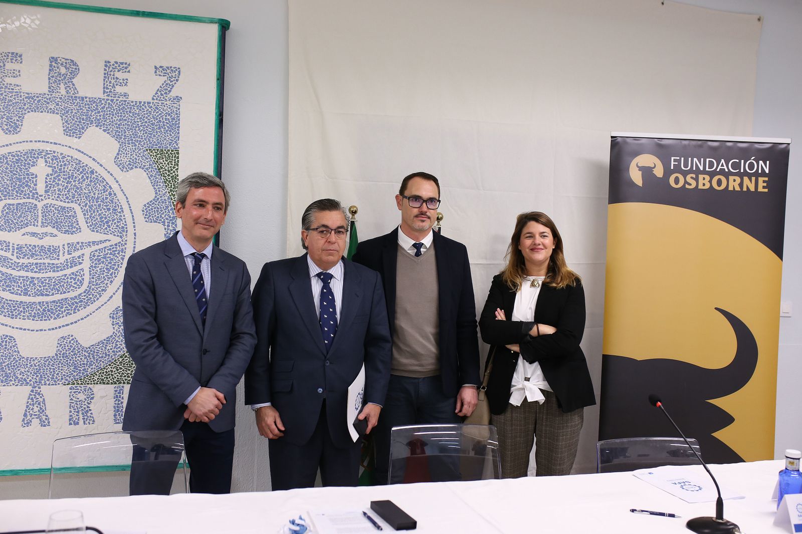 En la imagen, Enrique Gómez-Puig, Antonio Abad, Mauricio Martínez y Carla Terry