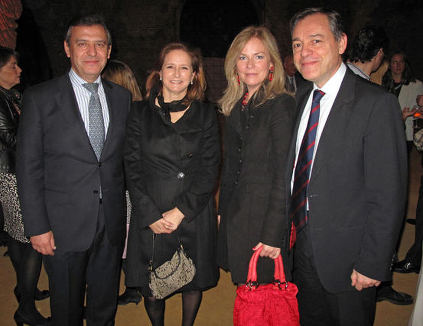 Francisco Arteaga, director general de Endesa en Andalucía; Inmaculada Romero; Pilar Luengo y David Moreno, socio director de Garrigues en Andalucía. / Victoria Ramírez
