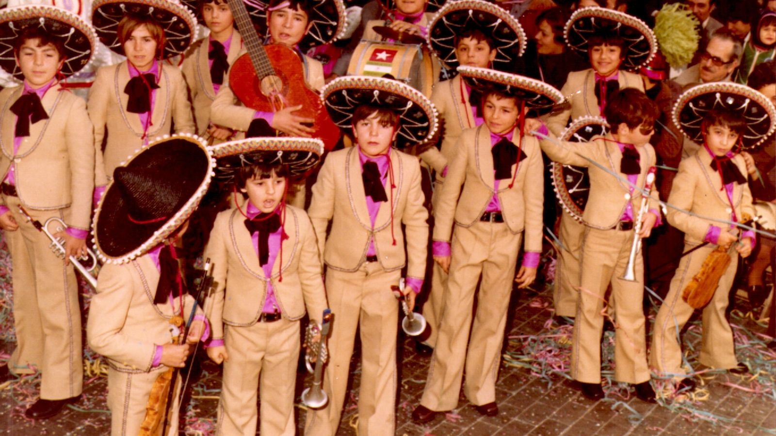 La comparsa infantil 'Los chamaquitos', de 1979.