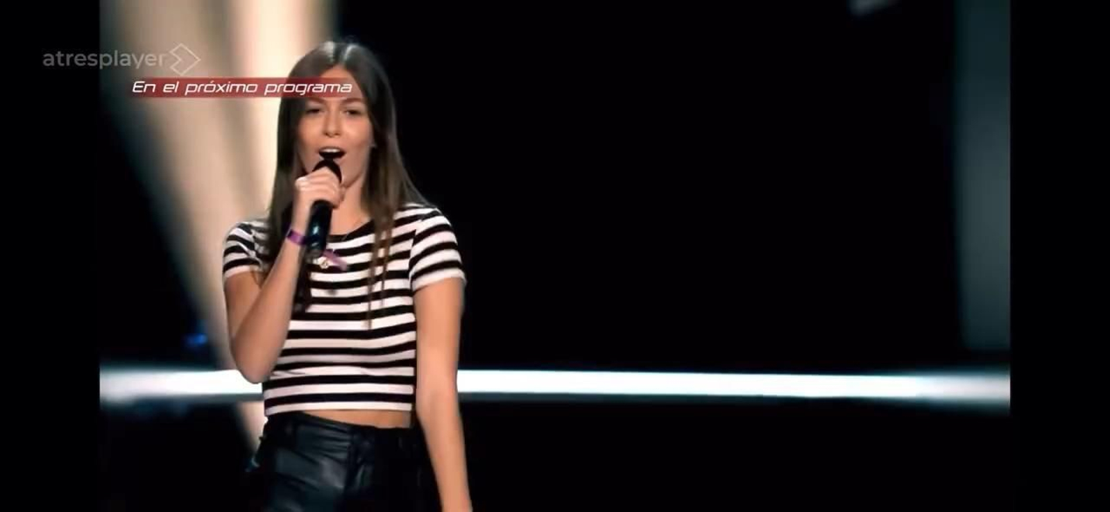 Eugenia Garrido en las batallas de 'La Voz Kids'.