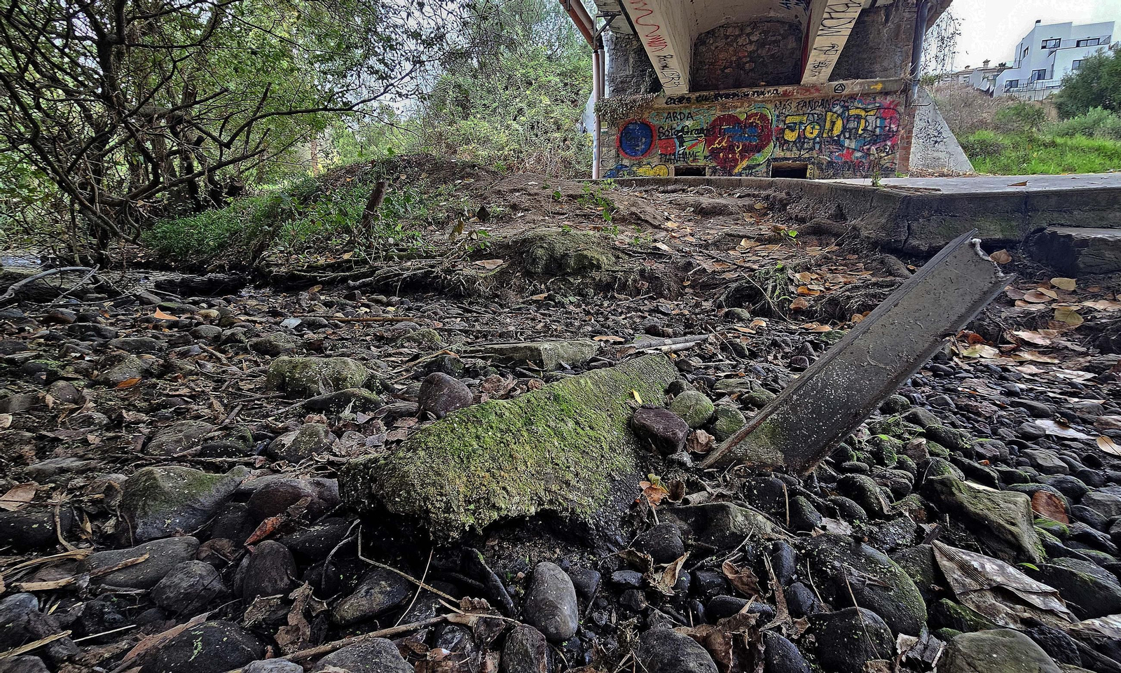 Fotos de los desperfectos en las barriadas de Getares en Algeciras