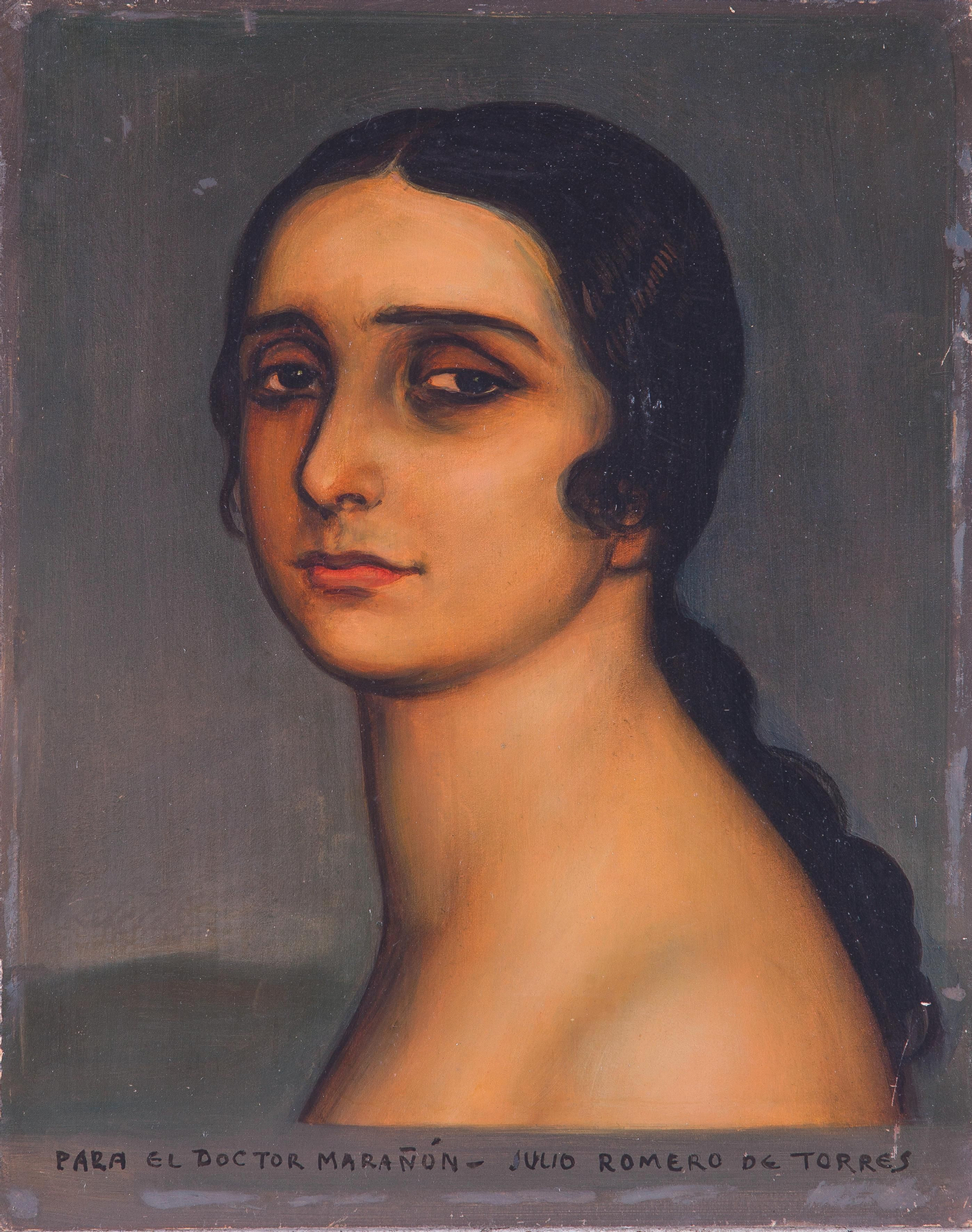 Obra 'Busto de Débora', de Romero de Torres. Obra 'Busto de Débora', de Romero de Torres.