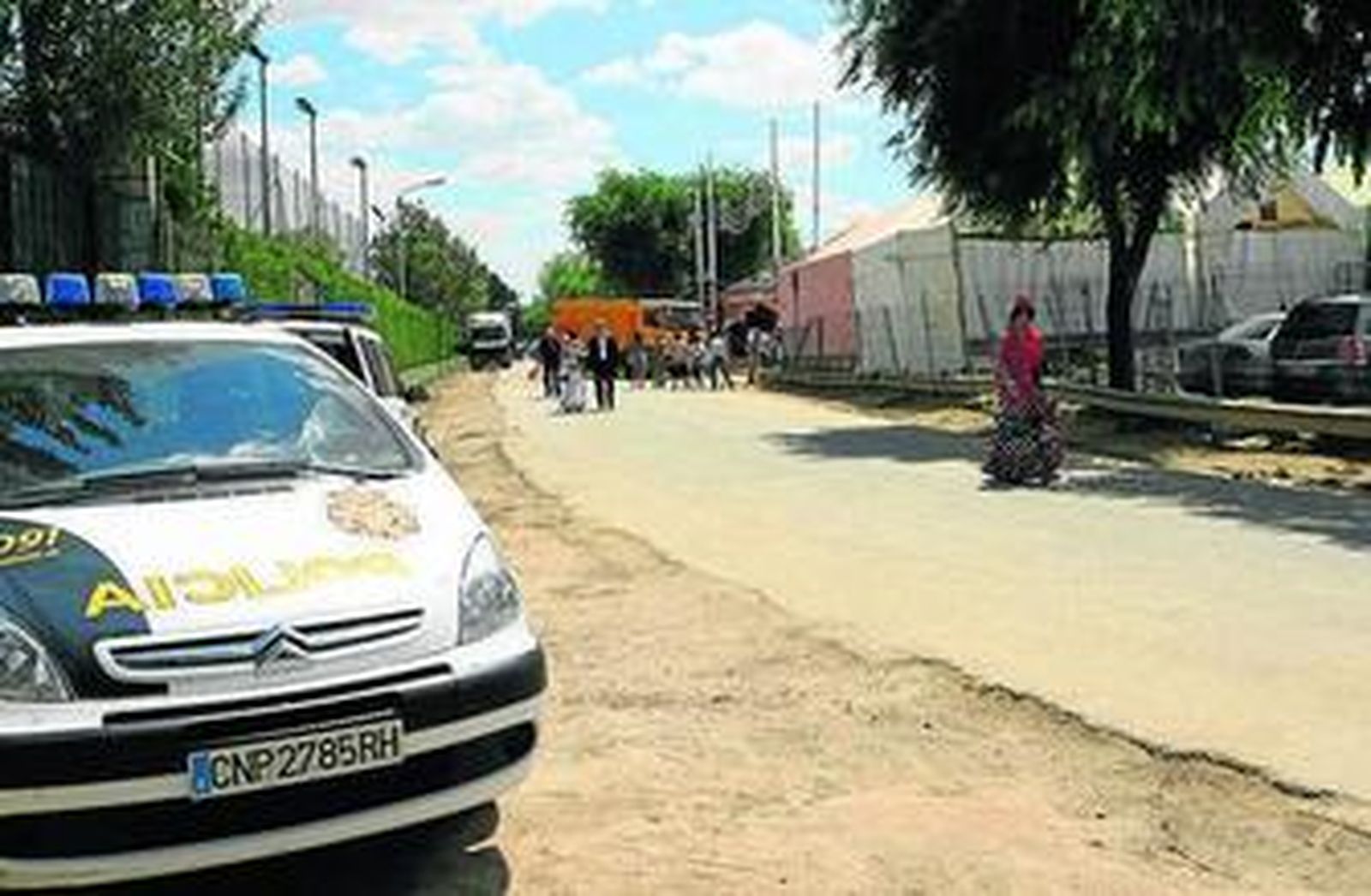 La calle donde se produjo el crimen hace tres años.