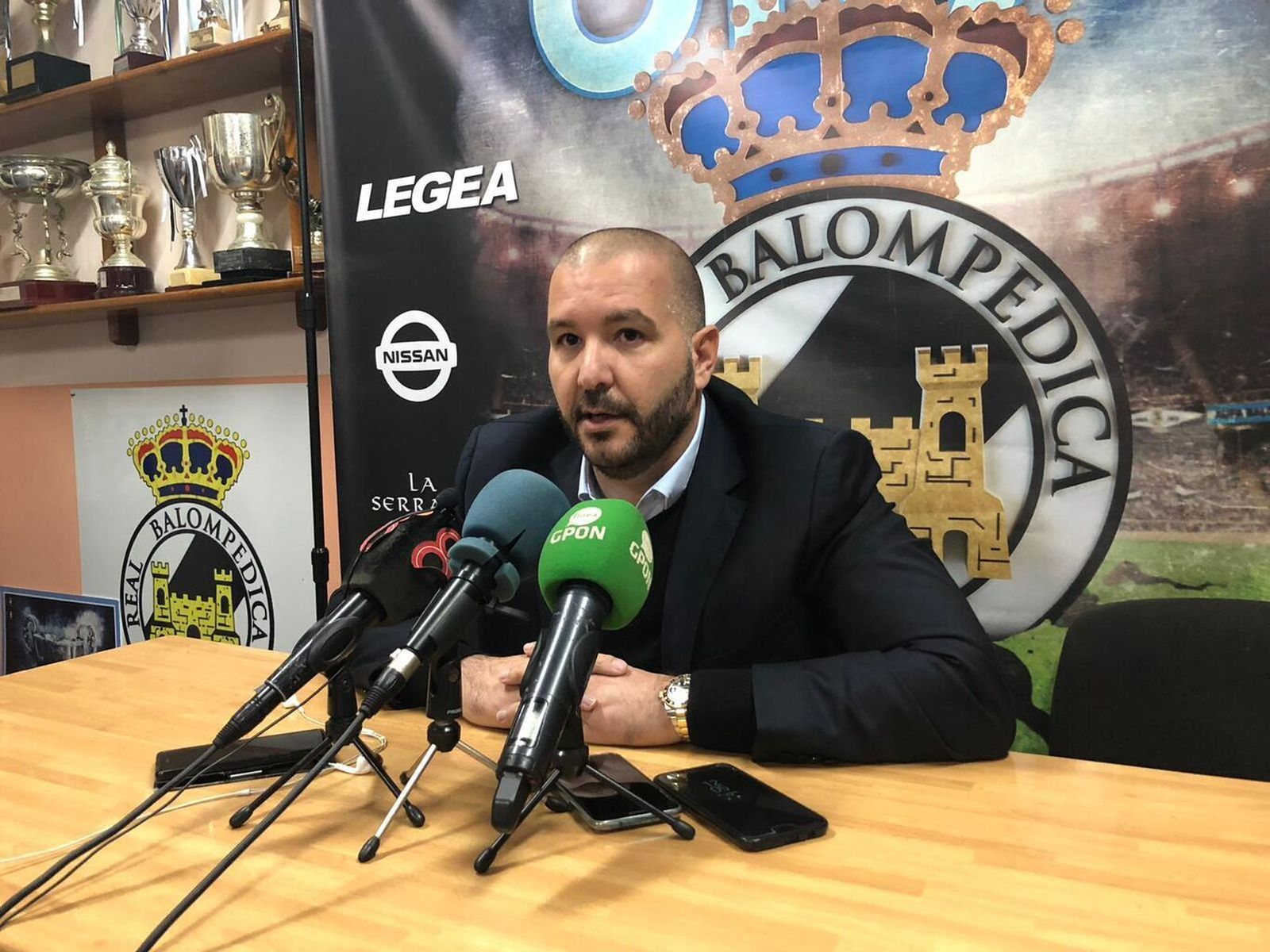 Raffaele Pandalone, presidente de la Real Balompédica Linense