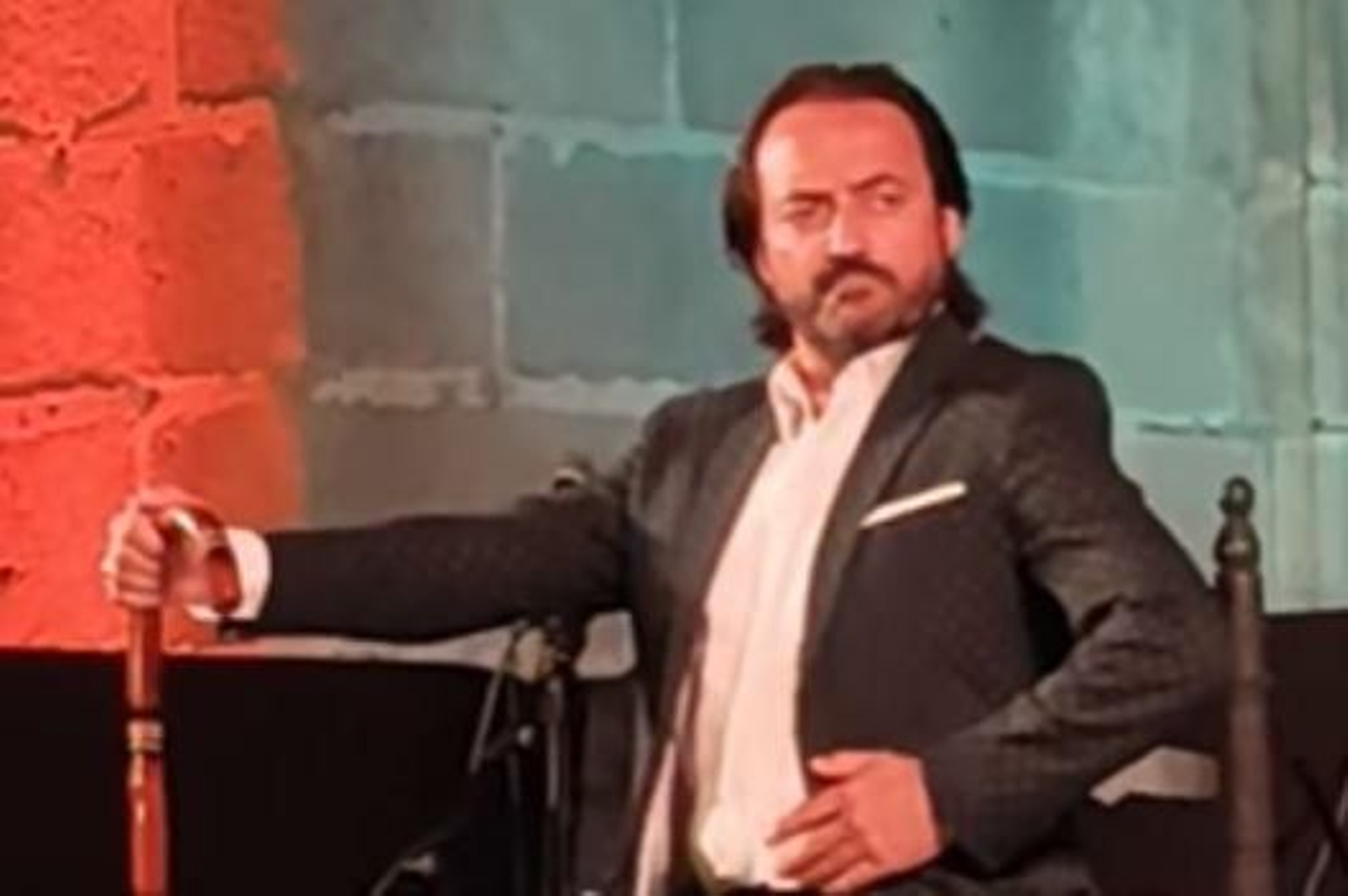 Uno de los artistas participantes en las jornadas.