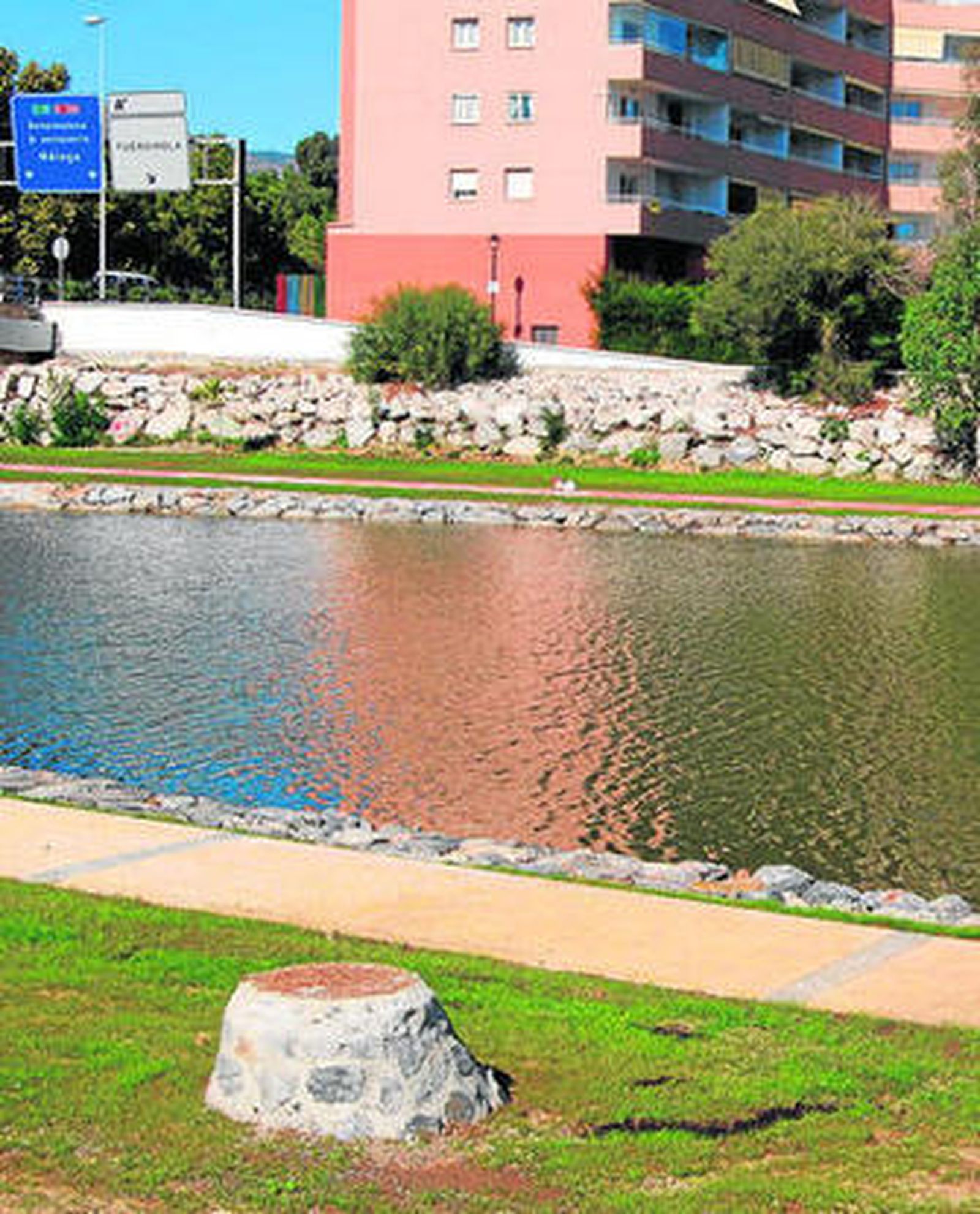 Zona de la desembocadura del río.