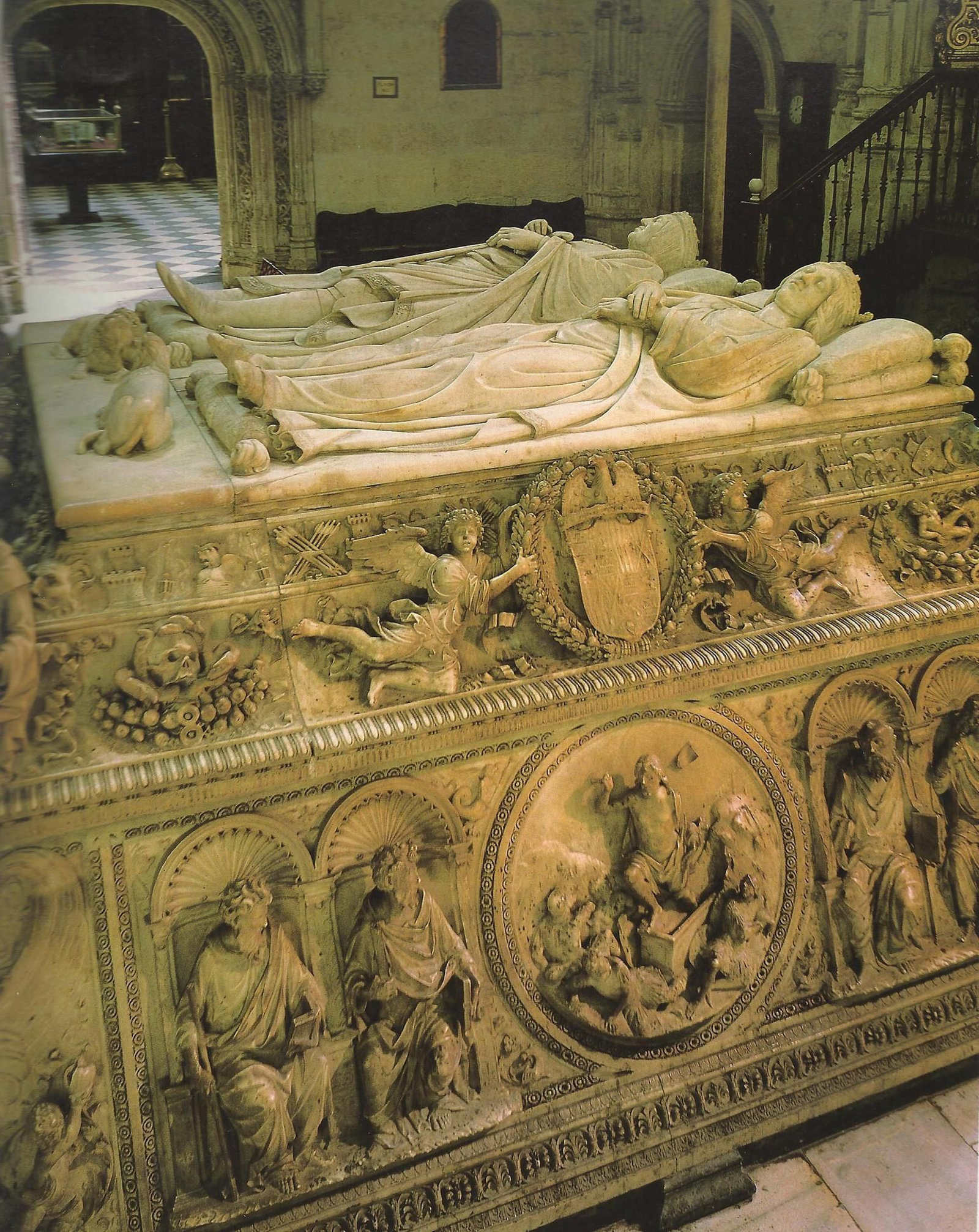 Sepulcro de los Reyes Católicos, en la Catedral de Granada. Sepulcro de los Reyes Católicos, en la Catedral de Granada.