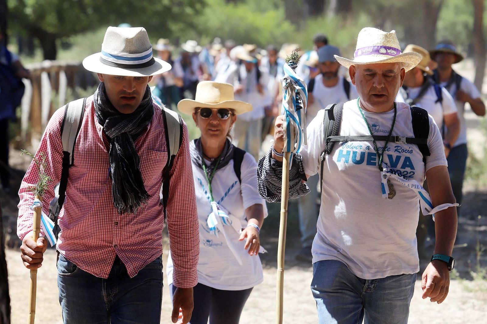 Todos los peregrinos de la Hermandad de Huelva, en imágenes