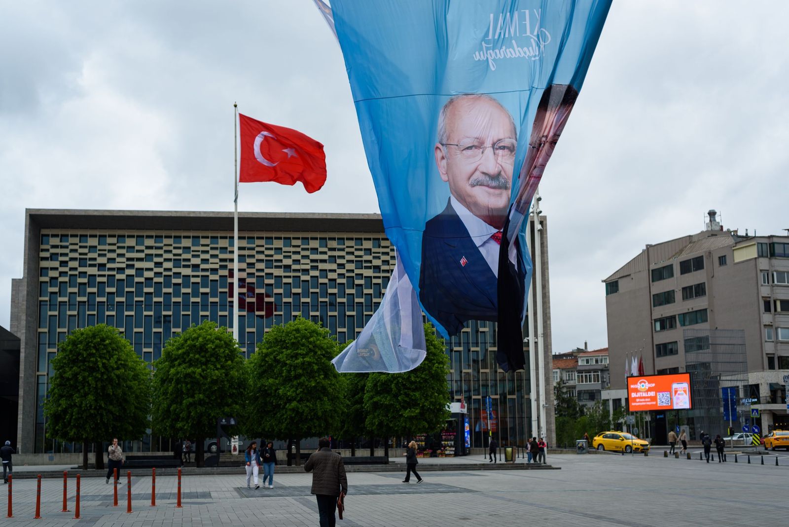 Un cartel electoral del líder opositor Kemal Kiricdaroglu.