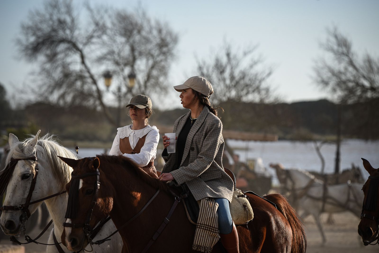 Imágenes del ambiente en la Aldea de El Rocío el domingo 26 de febrero