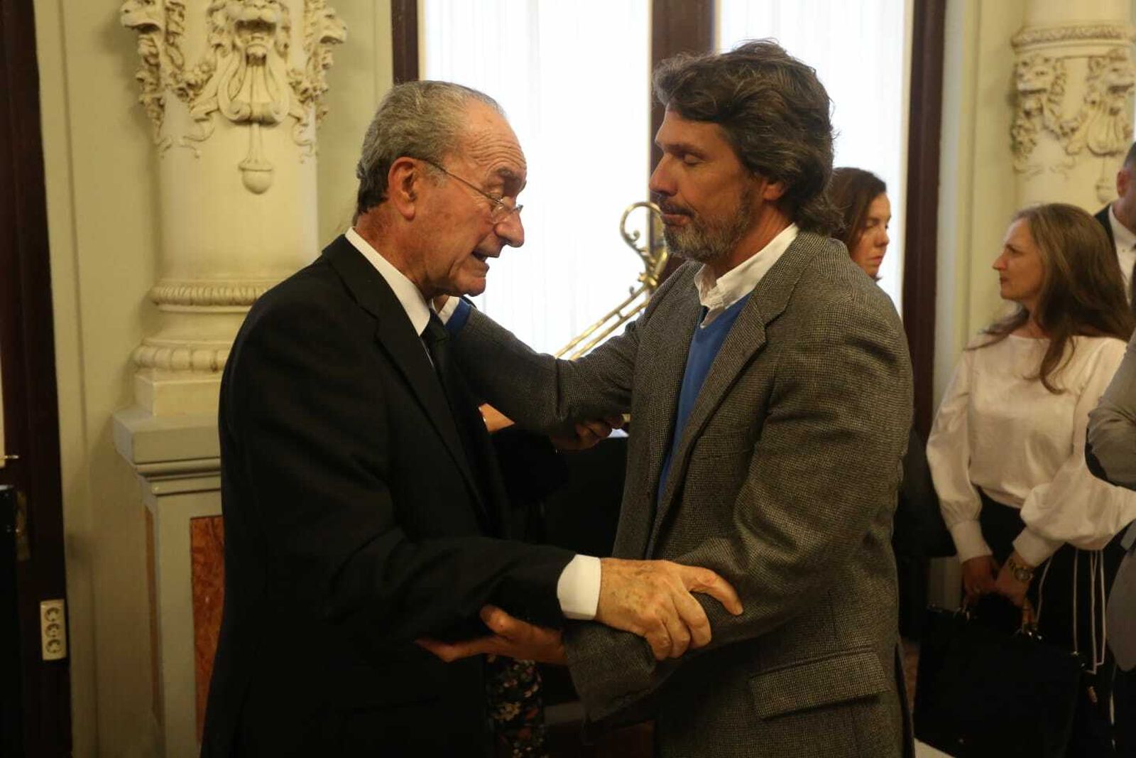 Fotos de la capilla ardiente de Manuel Alcántara