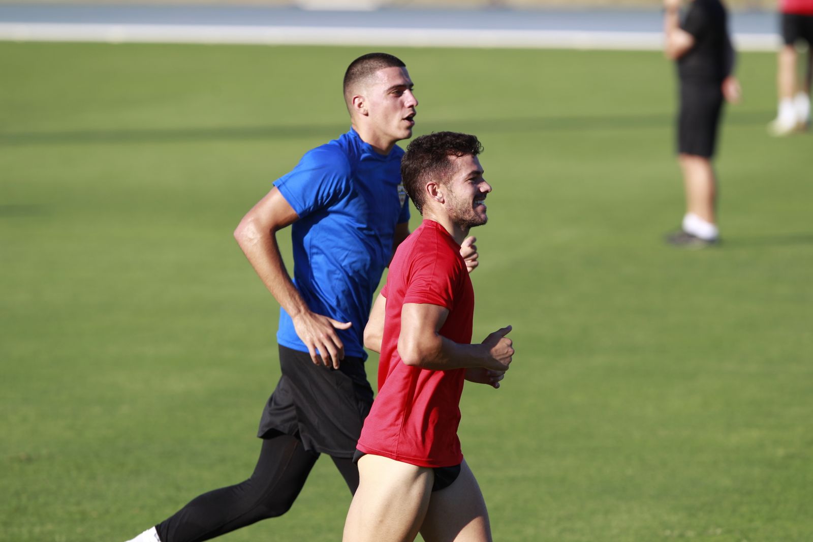 Imágenes del primer entramiento de la U.D. Almería en la Liga Santander, temporada 2022-2023