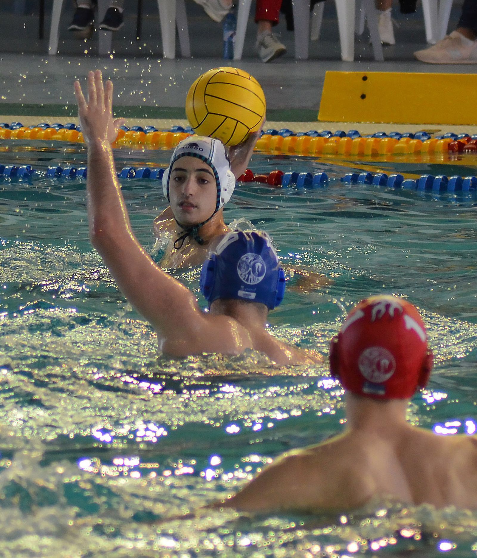 Un lance del partido.