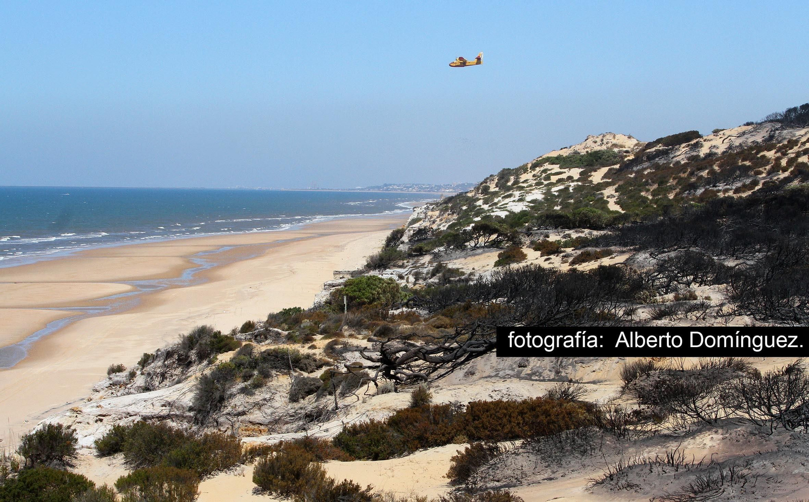 Imágenes de Cuesta Maneli tras el incendio.