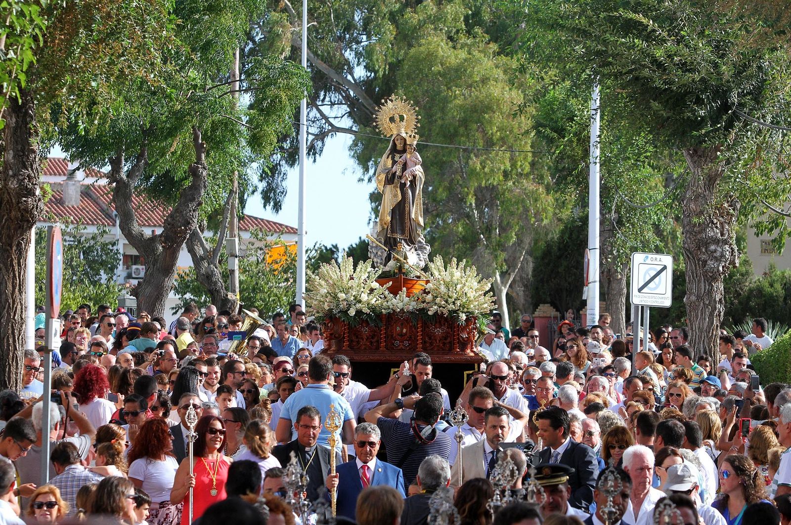 Imágenes de la procesión de la Virgen del Carmen en Punta Umbría