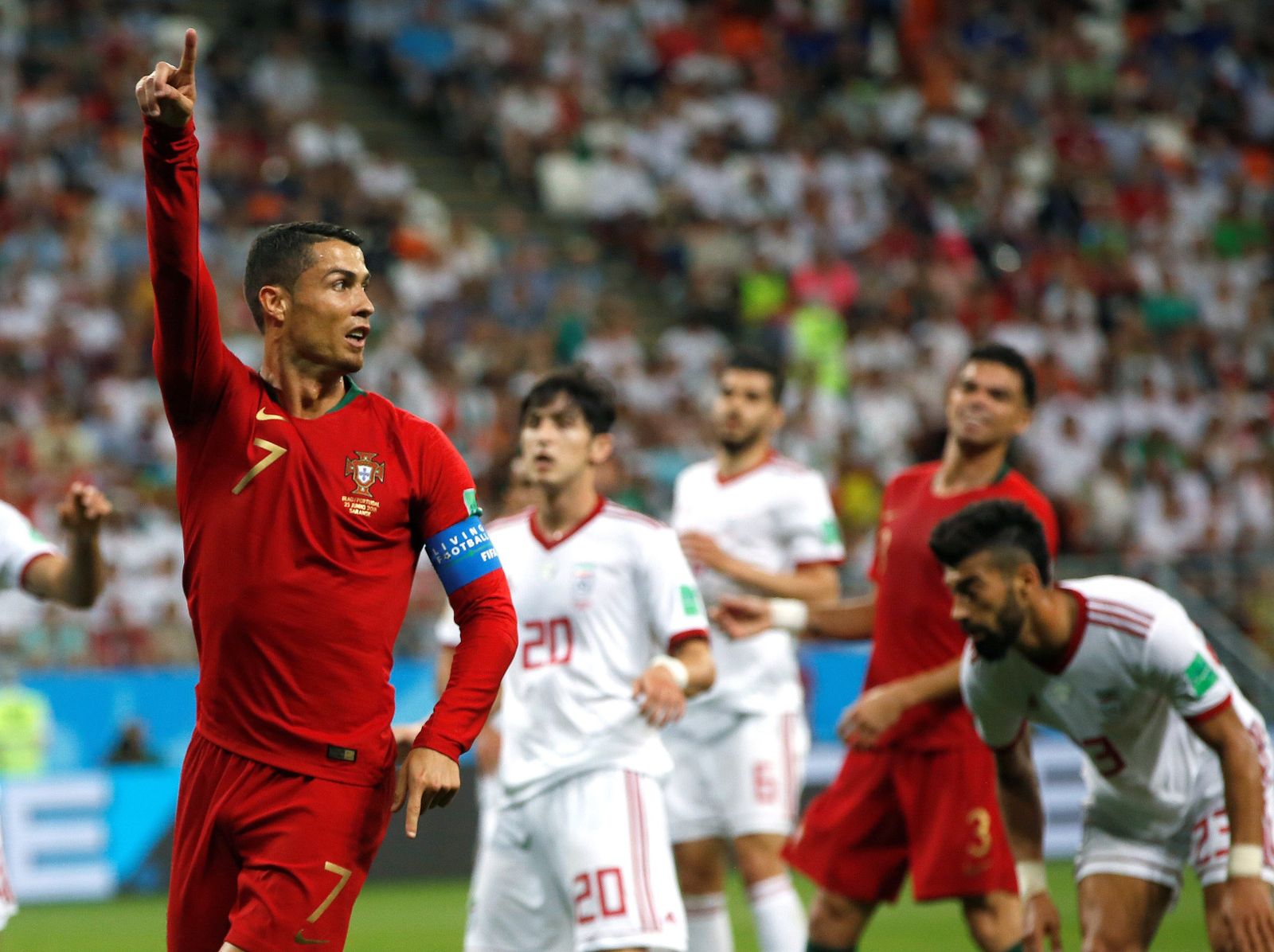 Las imágenes del Irán-Portugal