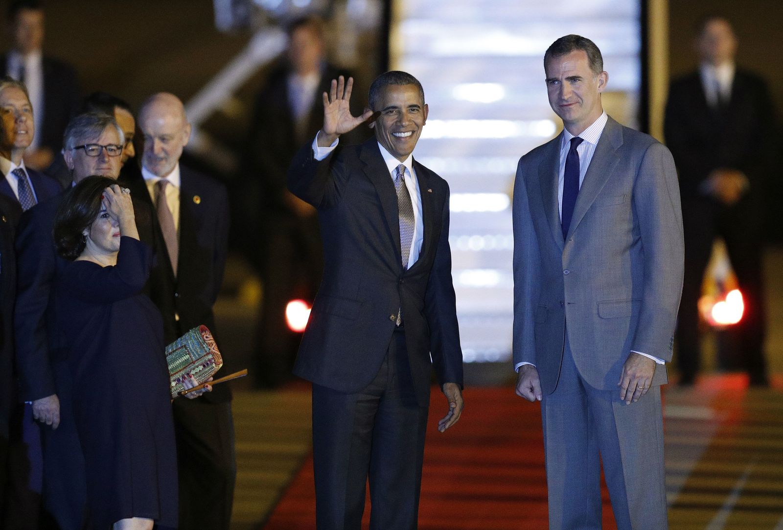 Don Felipe recibe a Obama en su visita el pasado verano.