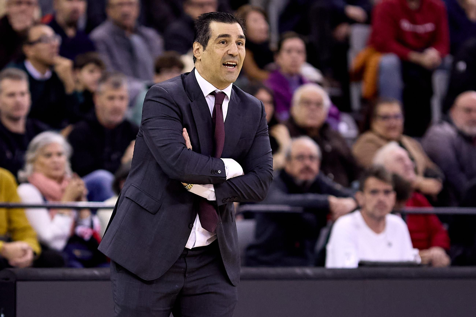 Pablo Pin en el duelo ante el Gran Canaria.