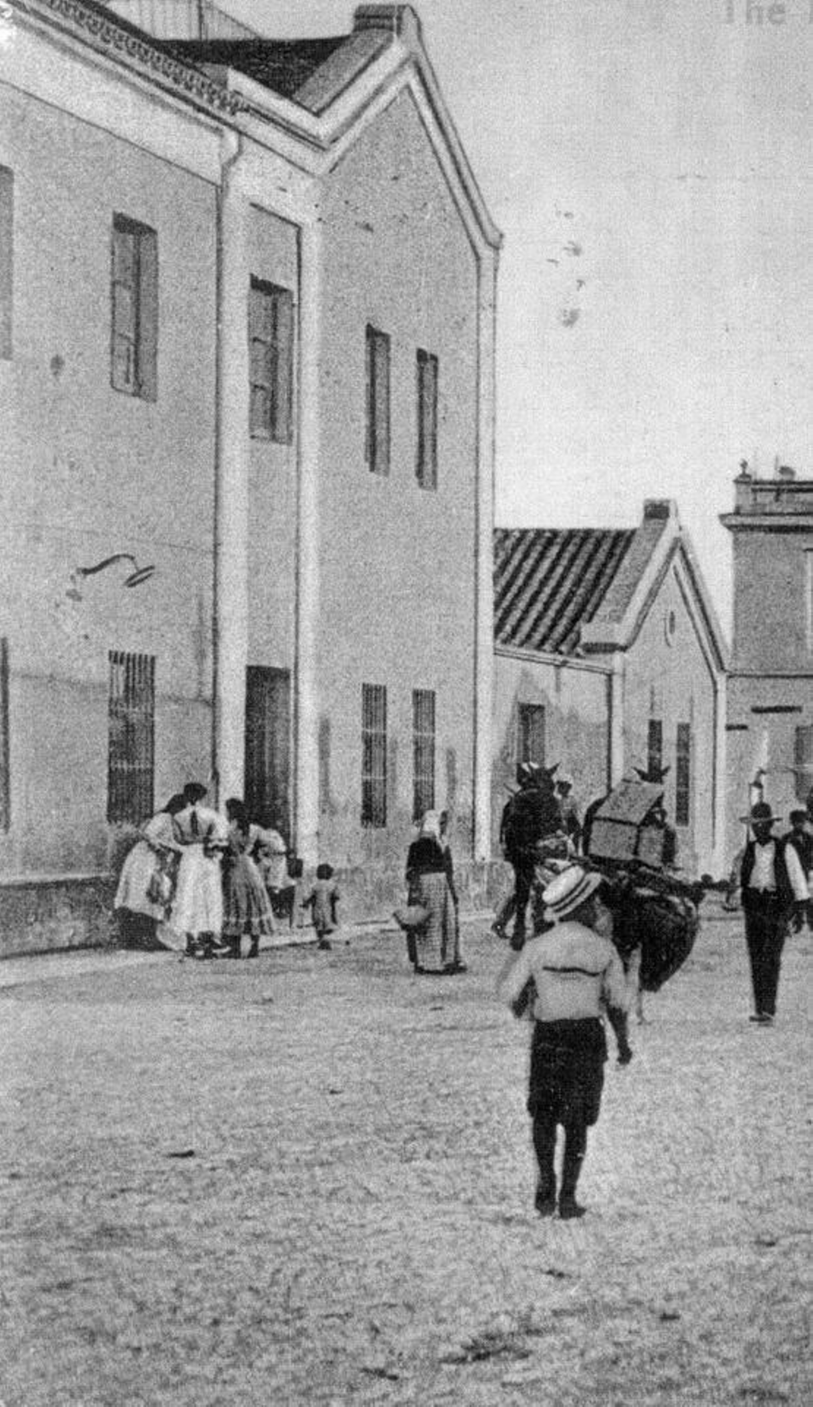 Cuartel de Carabineros en la Explanada. Fue derribado en el año 1944.