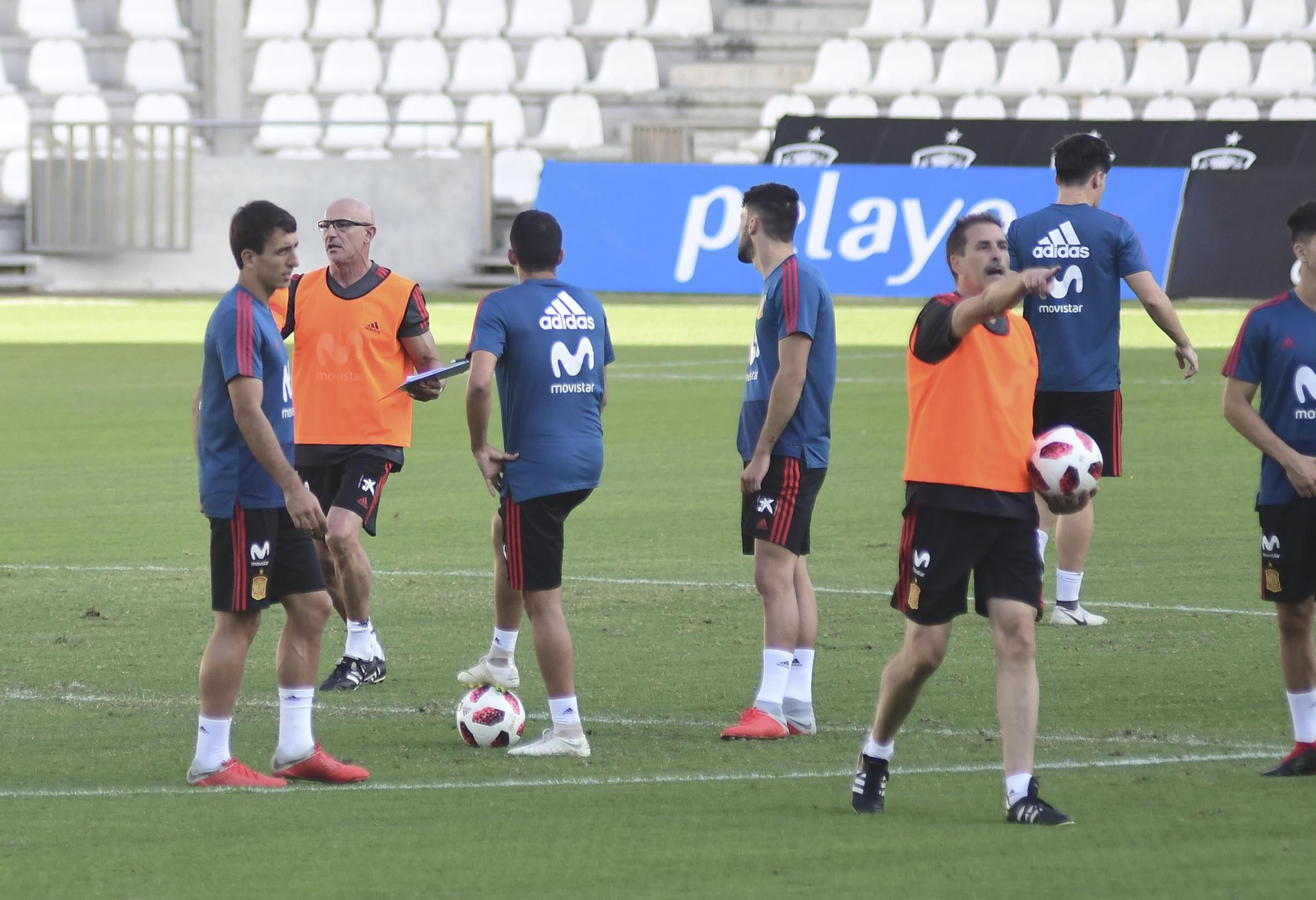 Entrenamiento de la selección sub-21 en El Arcángel