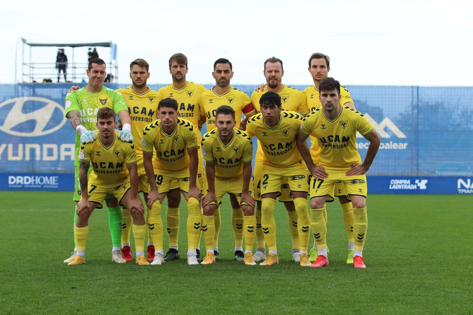El último once inicial del UCAM, ante el Baleares.
