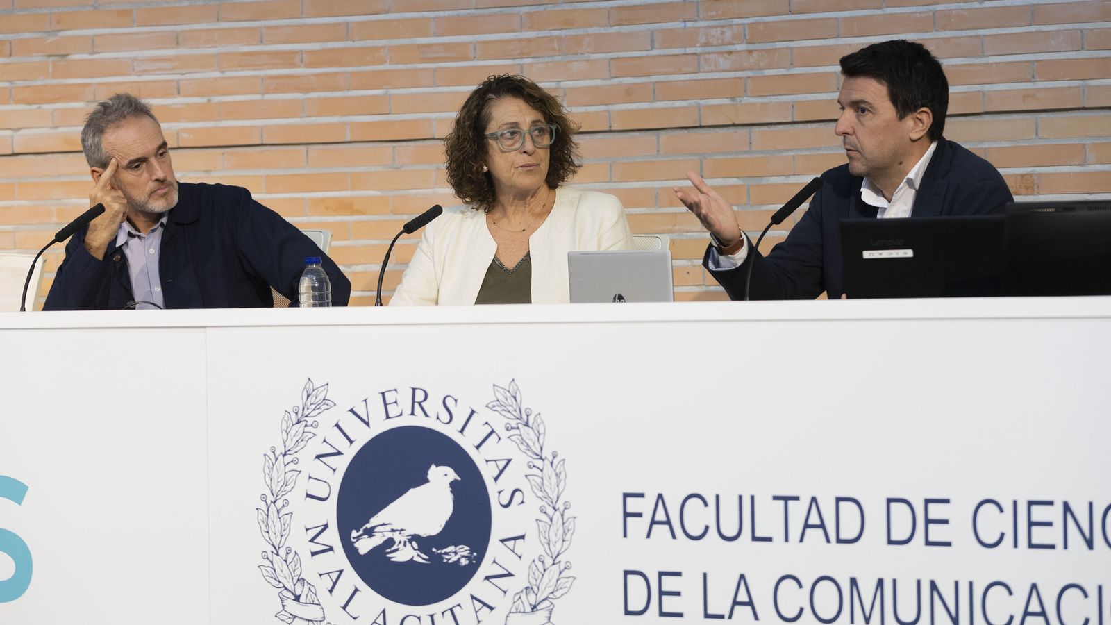Borja Echevarría, Elena Blanco y Vicente Ruiz.