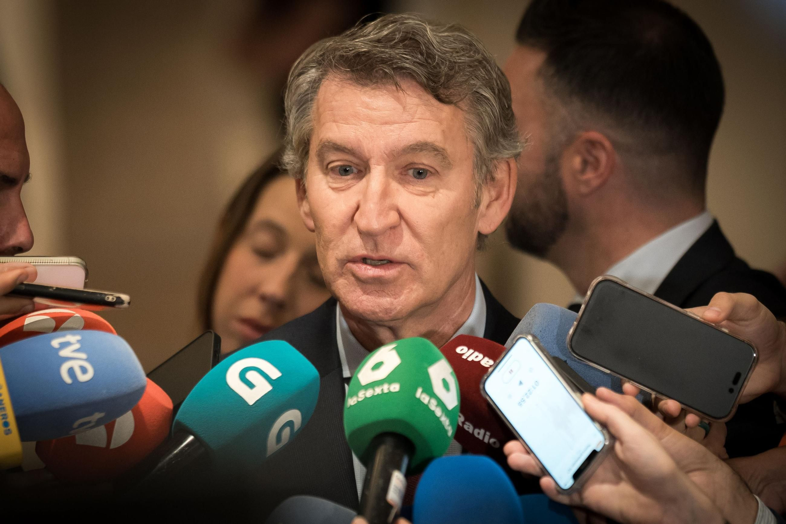 El presidente del PP, Alberto Núñez Feijóo.