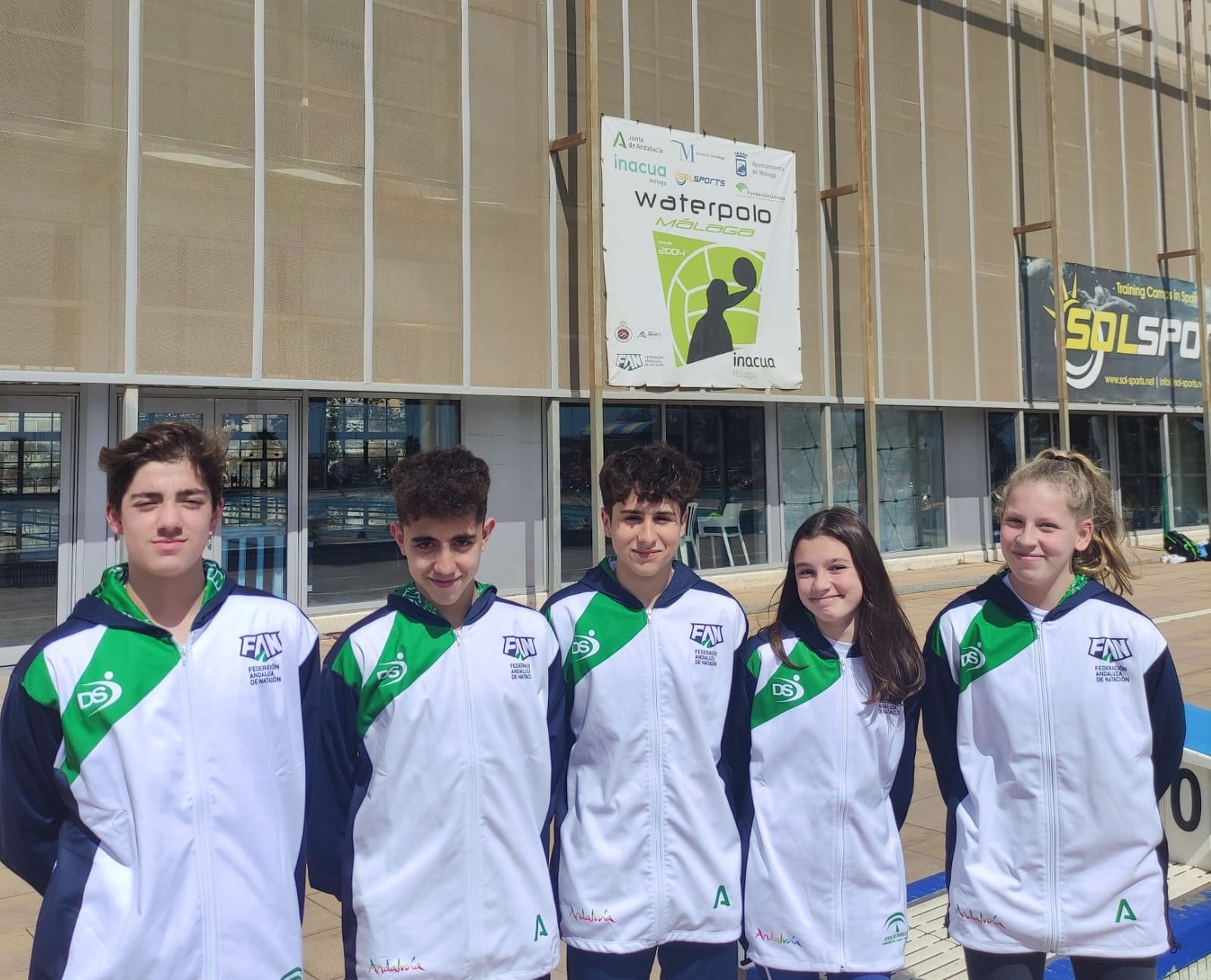 Seleccionados del Waterpolo Málaga.