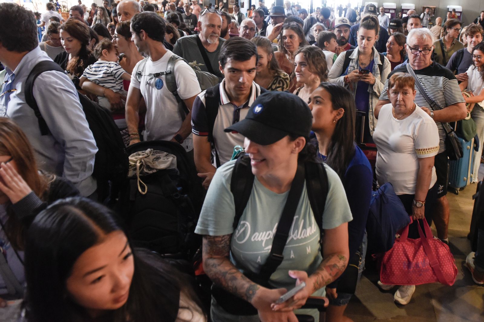 Imágenes del caos en Santa Justa