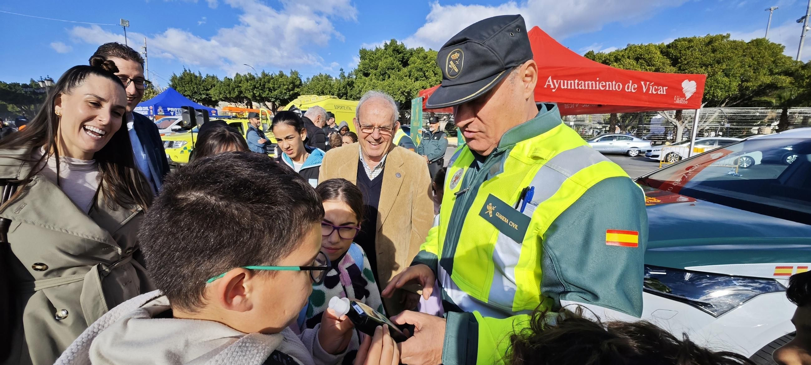 Vícar se convierte en un 'parque temático' de la seguridad para fomentar la prevención