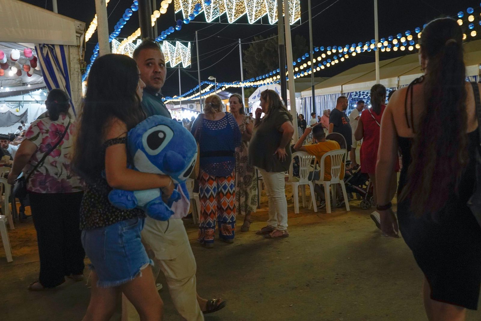 Imágenes del ambiente de Colombinas el día 4 de agosto