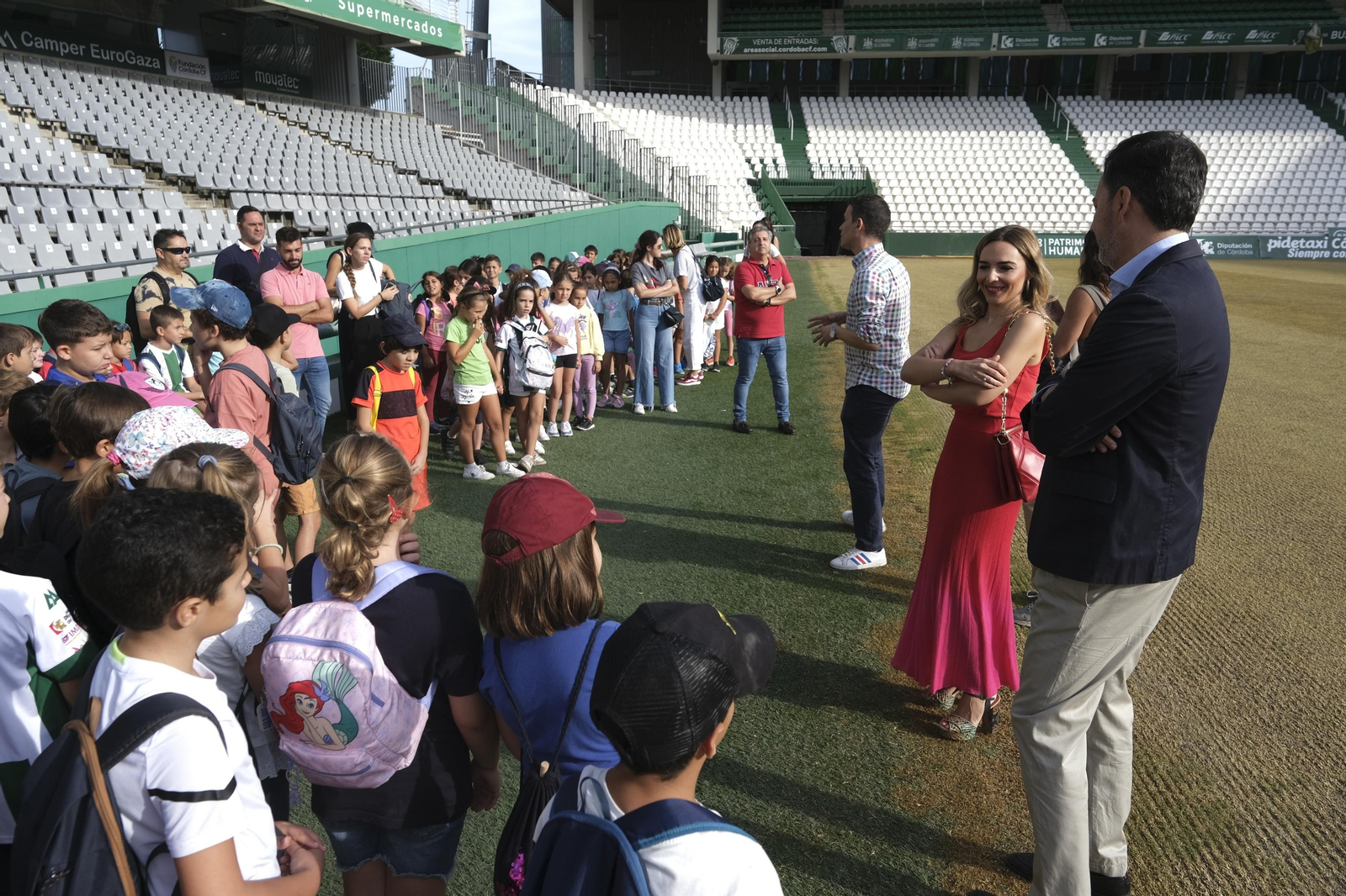 Las mejores imágenes de la primera clase del Aula Blanquiverde del Córdoba CF