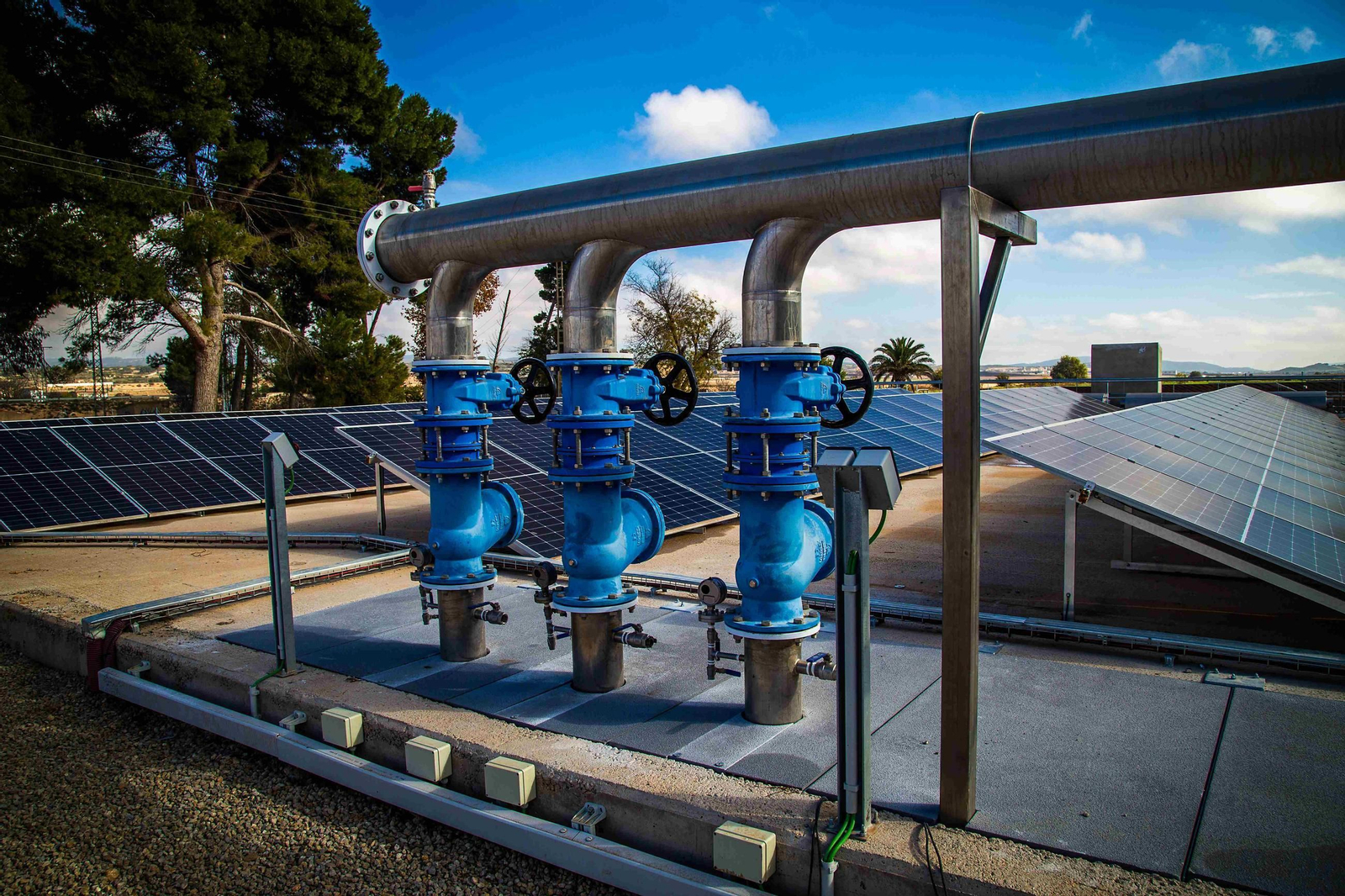 Infraestructura para el tratamiento de agua potable.