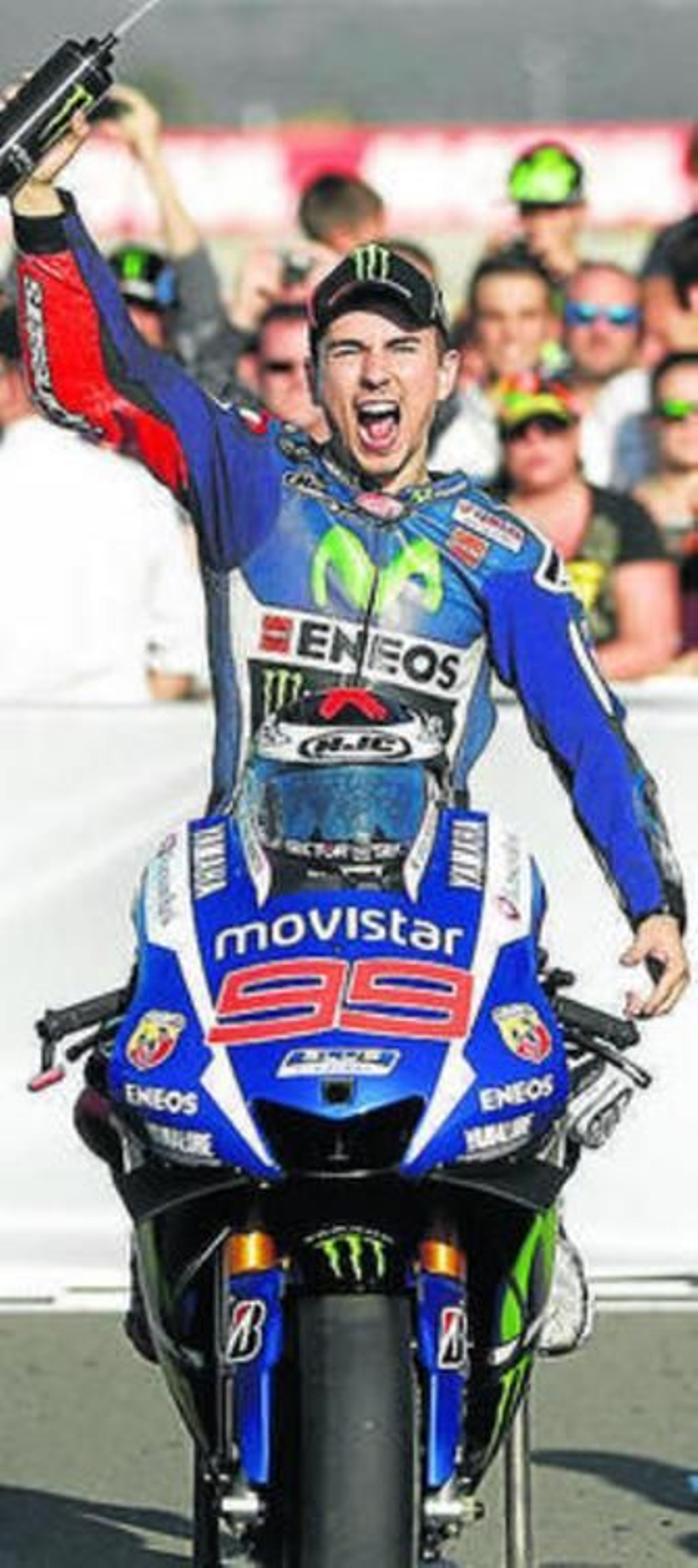 Jorge Lorenzo, ayer en Cheste.