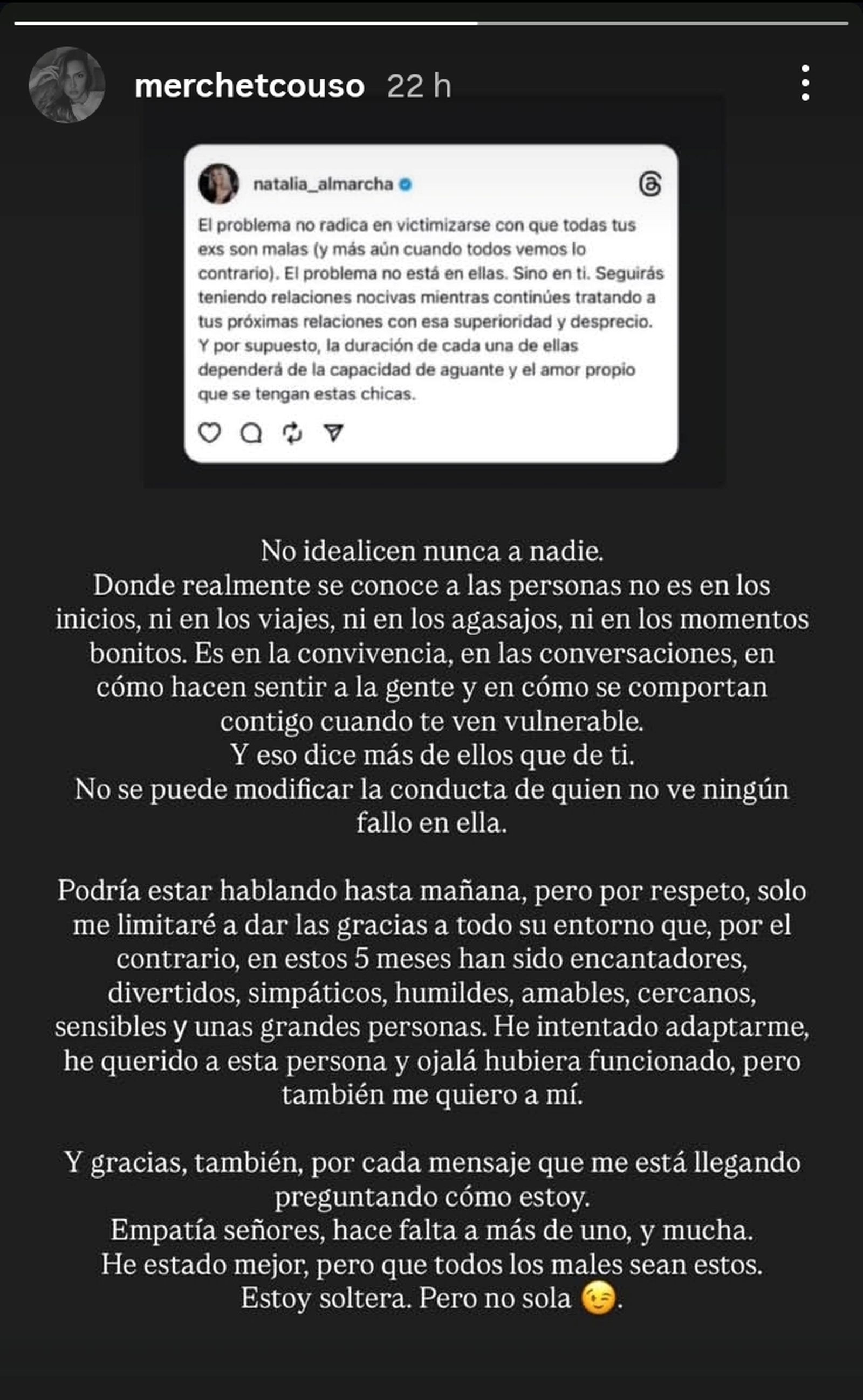 Merche Torre ha emitido un duro comunicado tras su ruptura con Risto Mejide.