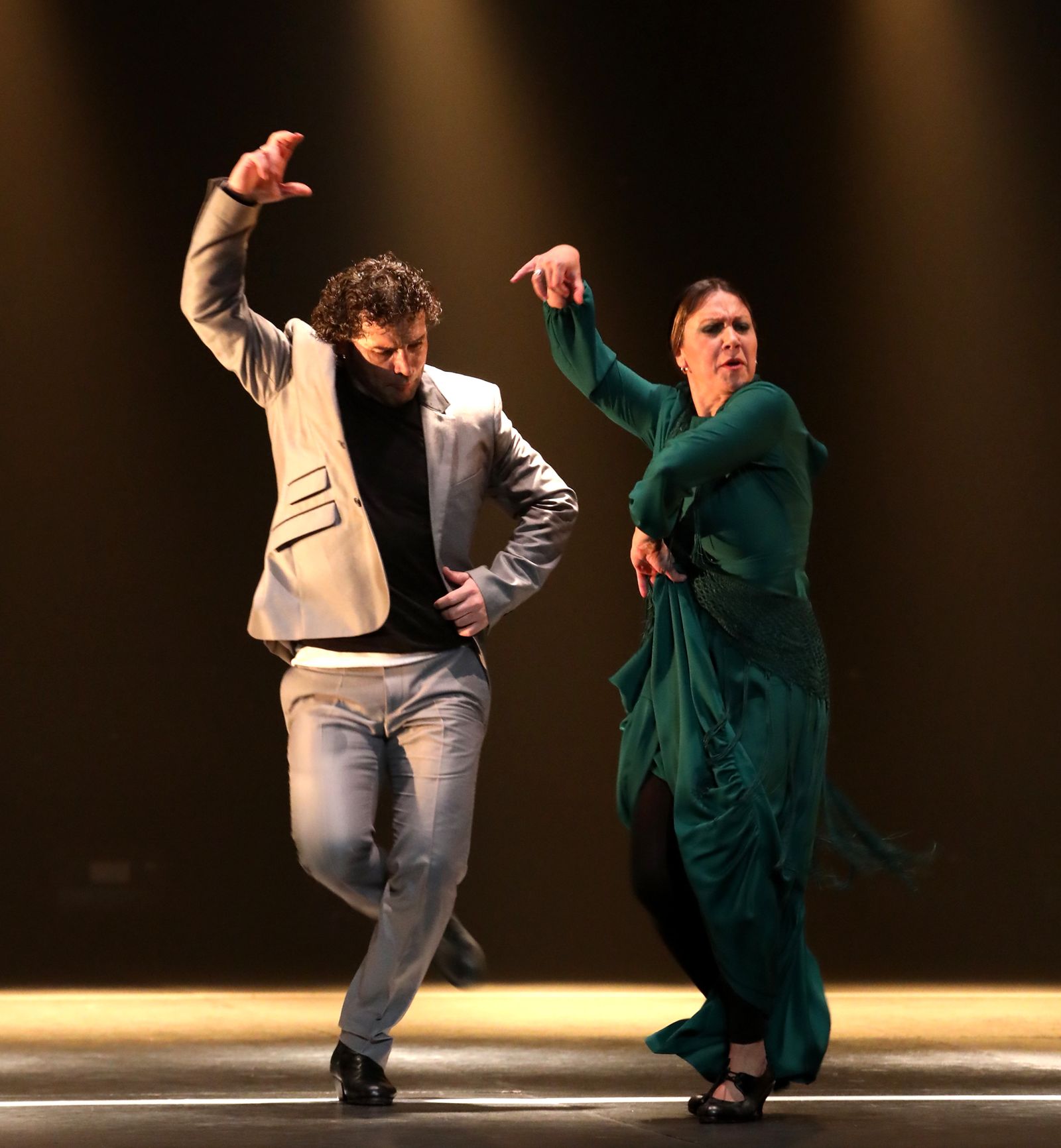 Andrés Peña y Pilar Ogalla, durante uno de sus espectáculos.