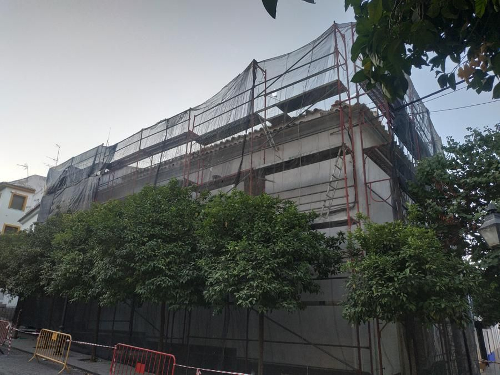 Obras en la ermita del Colodro.