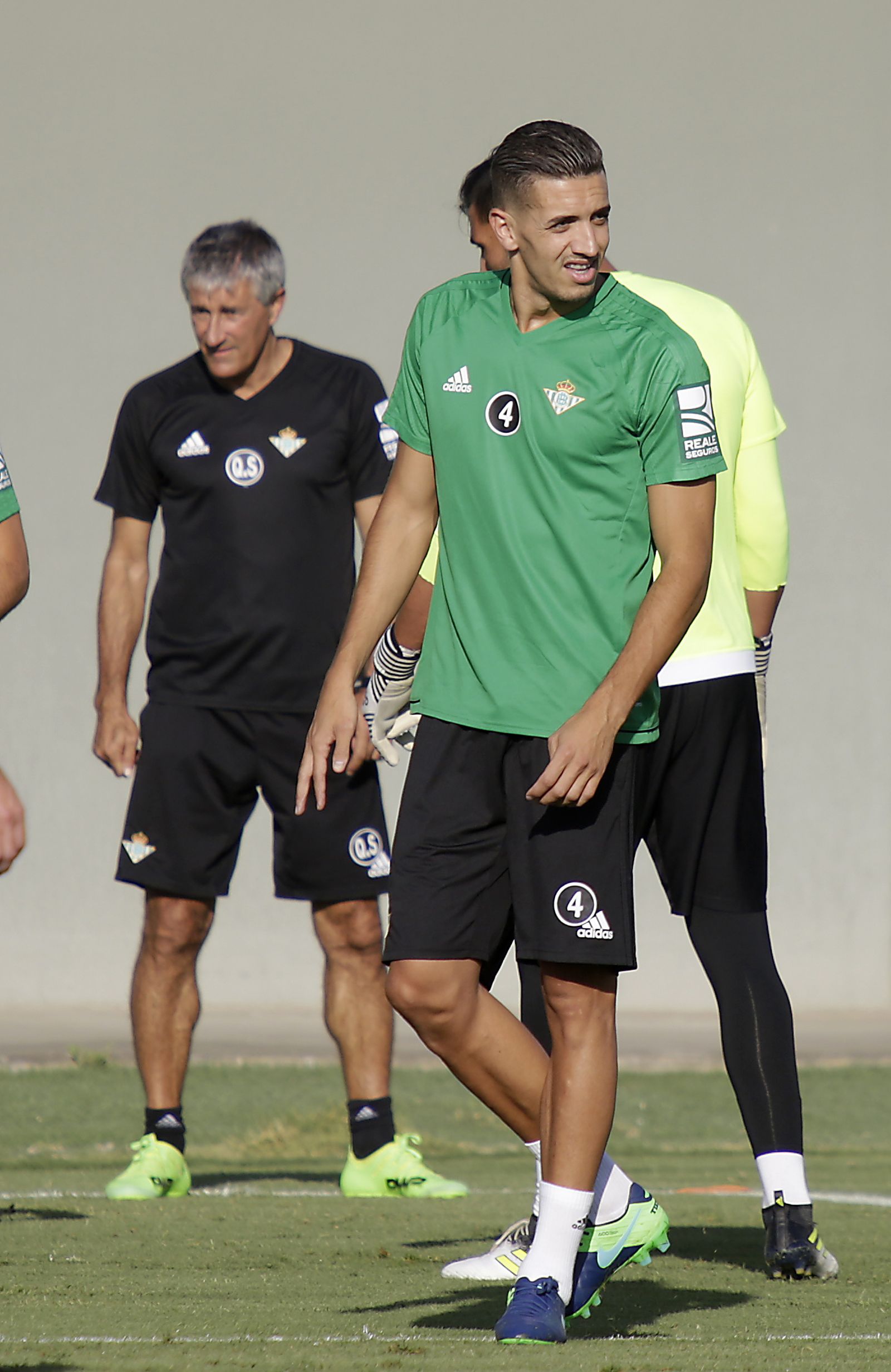 Feddal, en un entrenamiento en la ciudad deportiva.